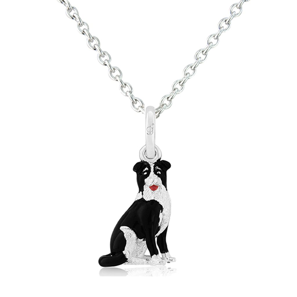 Border Collie Dog Necklace - Cotswold Jewellery