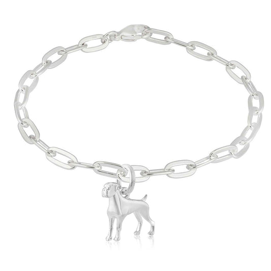 Boxer Sterling Silver Oval Link Bracelet - Cotswold Jewellery