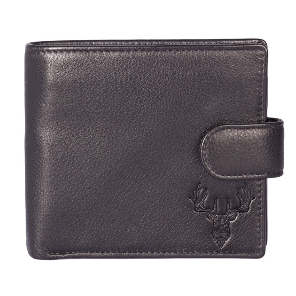 Braemar Tab Wallet With RFID & Coin Pocket Black - Cotswold Jewellery