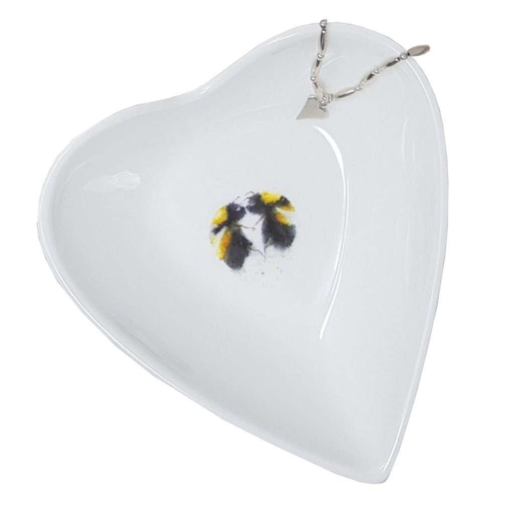 Bumble Bee Heart Trinket Dish - Cotswold Jewellery