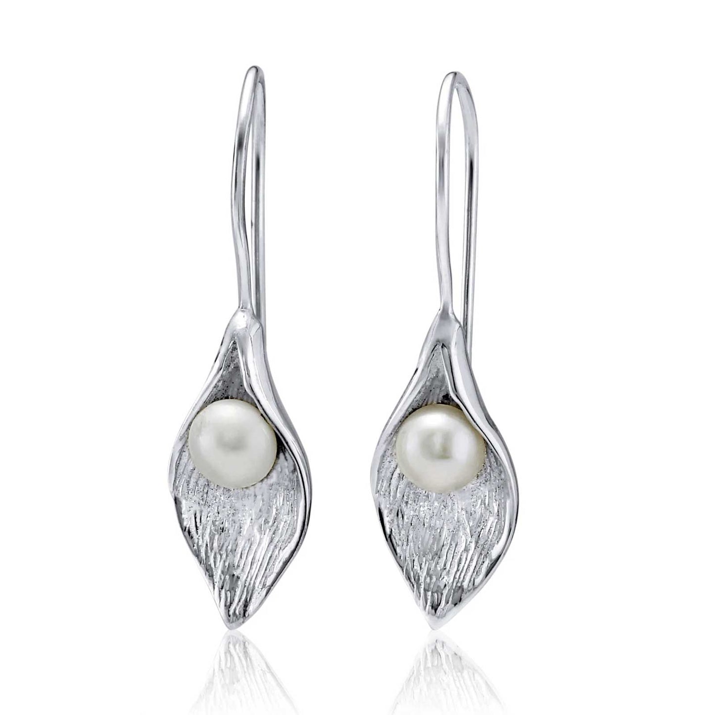 Calla Lily Drop Earrings - Cotswold Jewellery