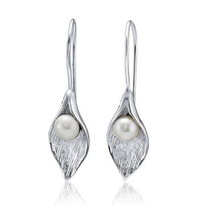 Calla Lily Drop Earrings - Cotswold Jewellery