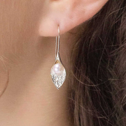 Calla Lily Drop Earrings - Cotswold Jewellery
