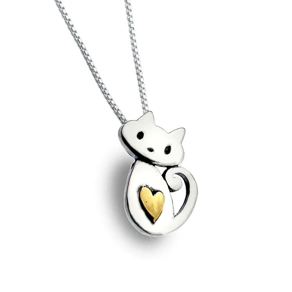 Cat Sterling Silver Necklace - Cotswold Jewellery