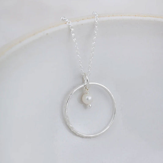Celestial Hoop with Pearl Necklace - Cotswold Jewellery