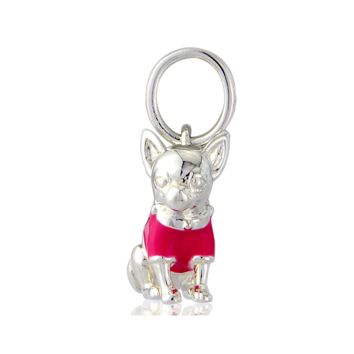 Chihuahua Recycled Sterling Silver Charm - Cotswold Jewellery