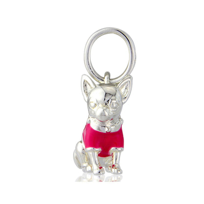 Chihuahua Recycled Sterling Silver Charm - Cotswold Jewellery