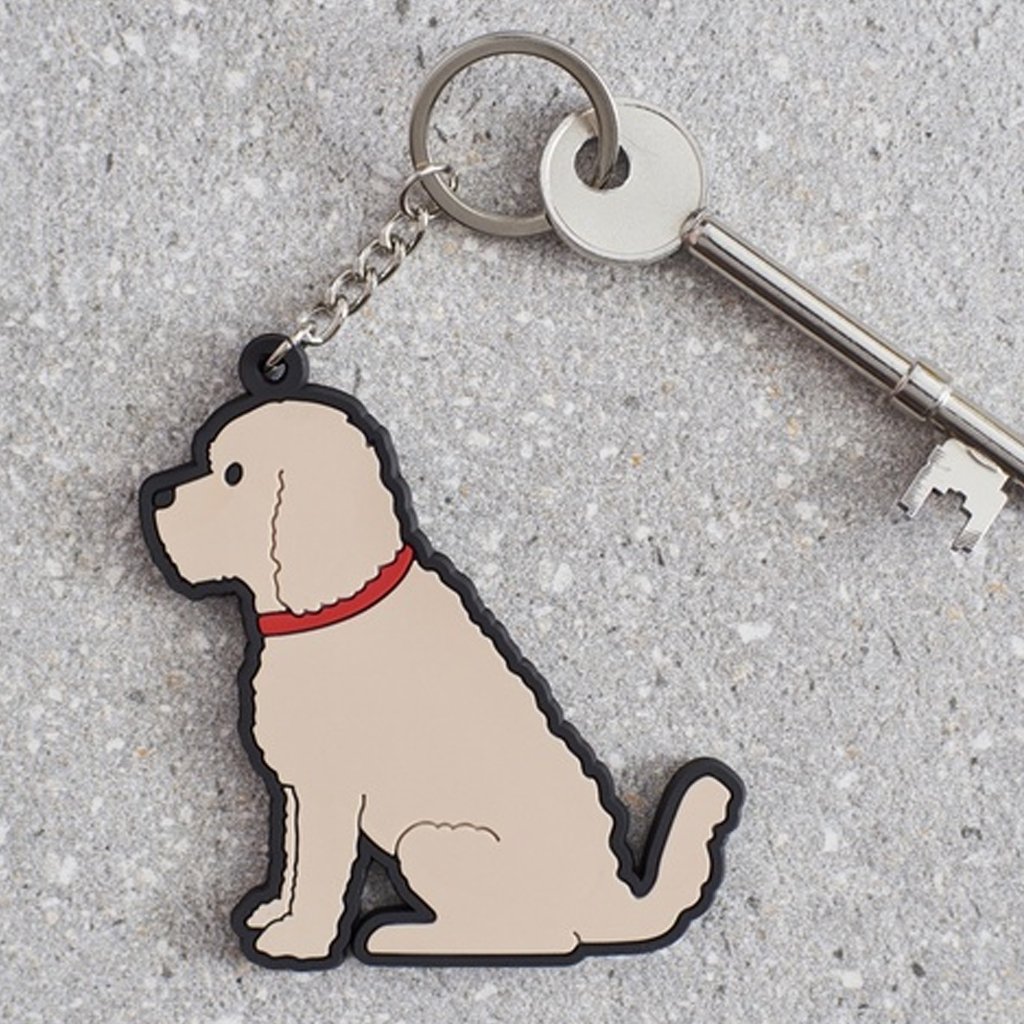Cockapoo Dog Keyring - Cotswold Jewellery