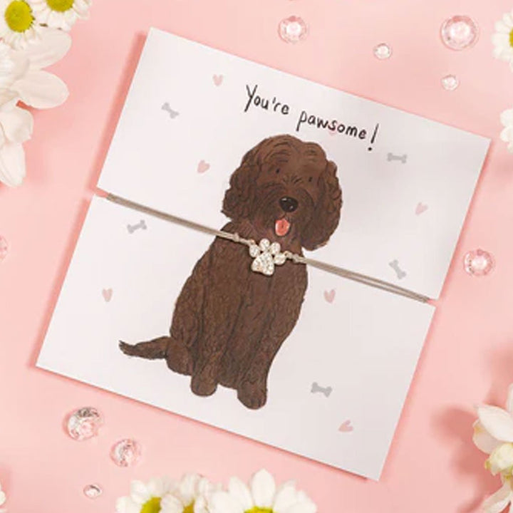 Cockapoo Paw Print Bracelet - Cotswold Jewellery