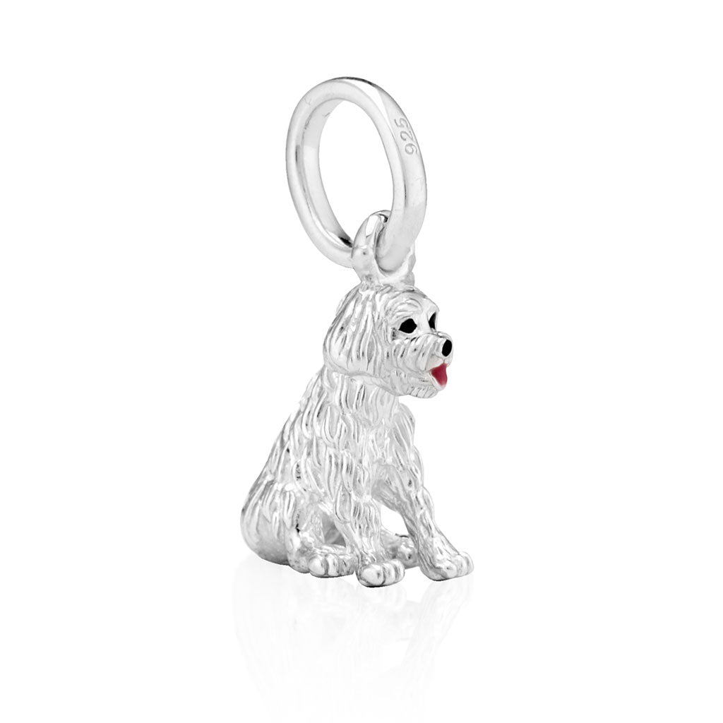 Cockapoo Sterling Silver Charm - Cotswold Jewellery