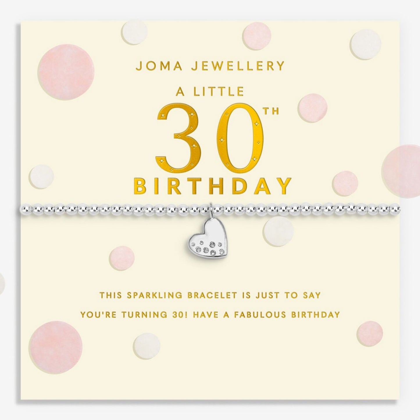 Confetti A Little 30th Birthday Bracelet