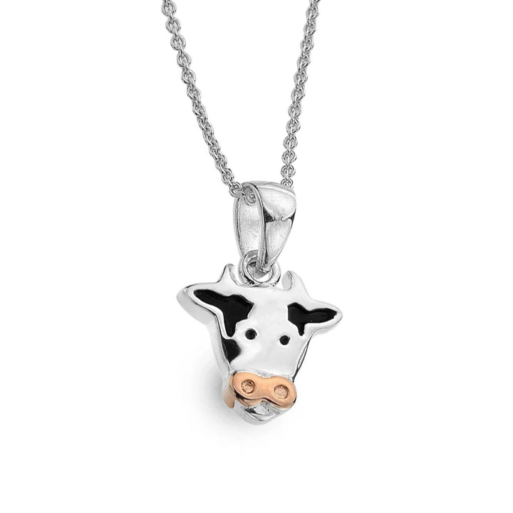 Cow Sterling Silver Necklace - Cotswold Jewellery