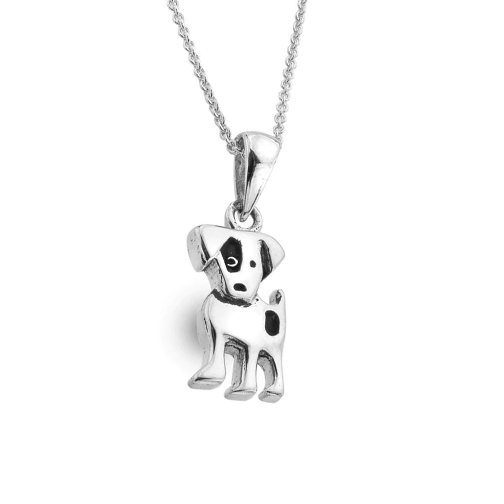 Cute Dog Sterling Silver Necklace - Cotswold Jewellery