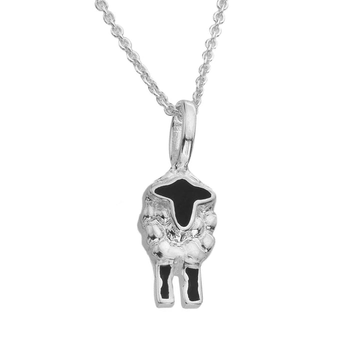 Cute Sheep Sterling Silver Necklace - Cotswold Jewellery
