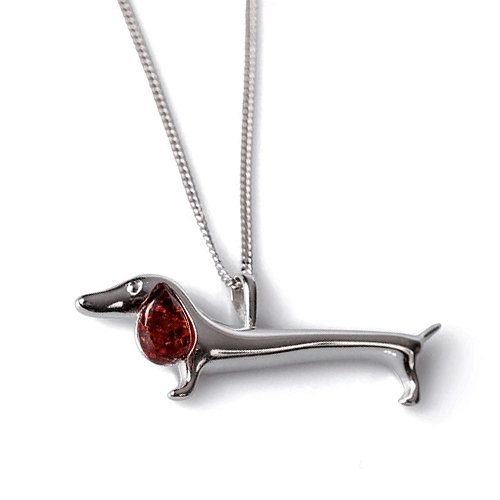 Dachshund Sausage Dog Necklace - Cotswold Jewellery