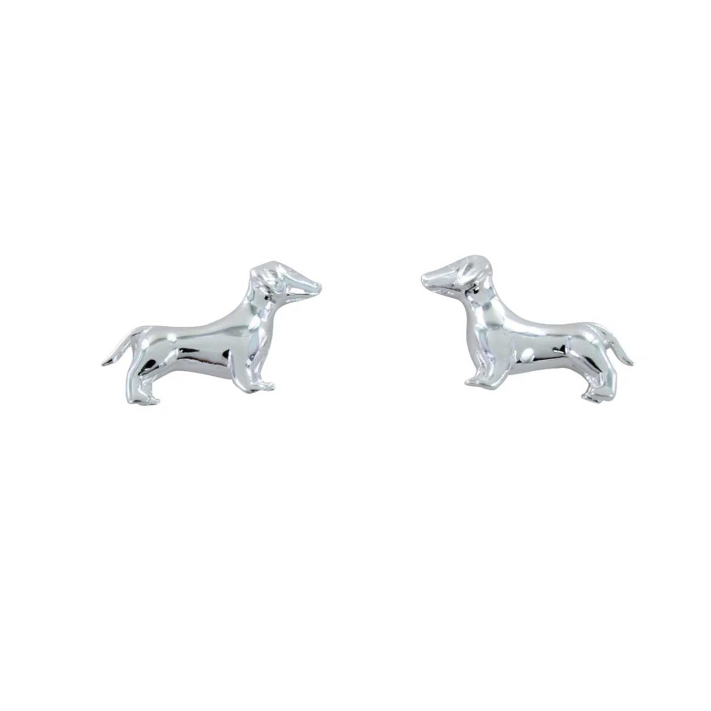 Dachshund Silver Earrings - Cotswold Jewellery