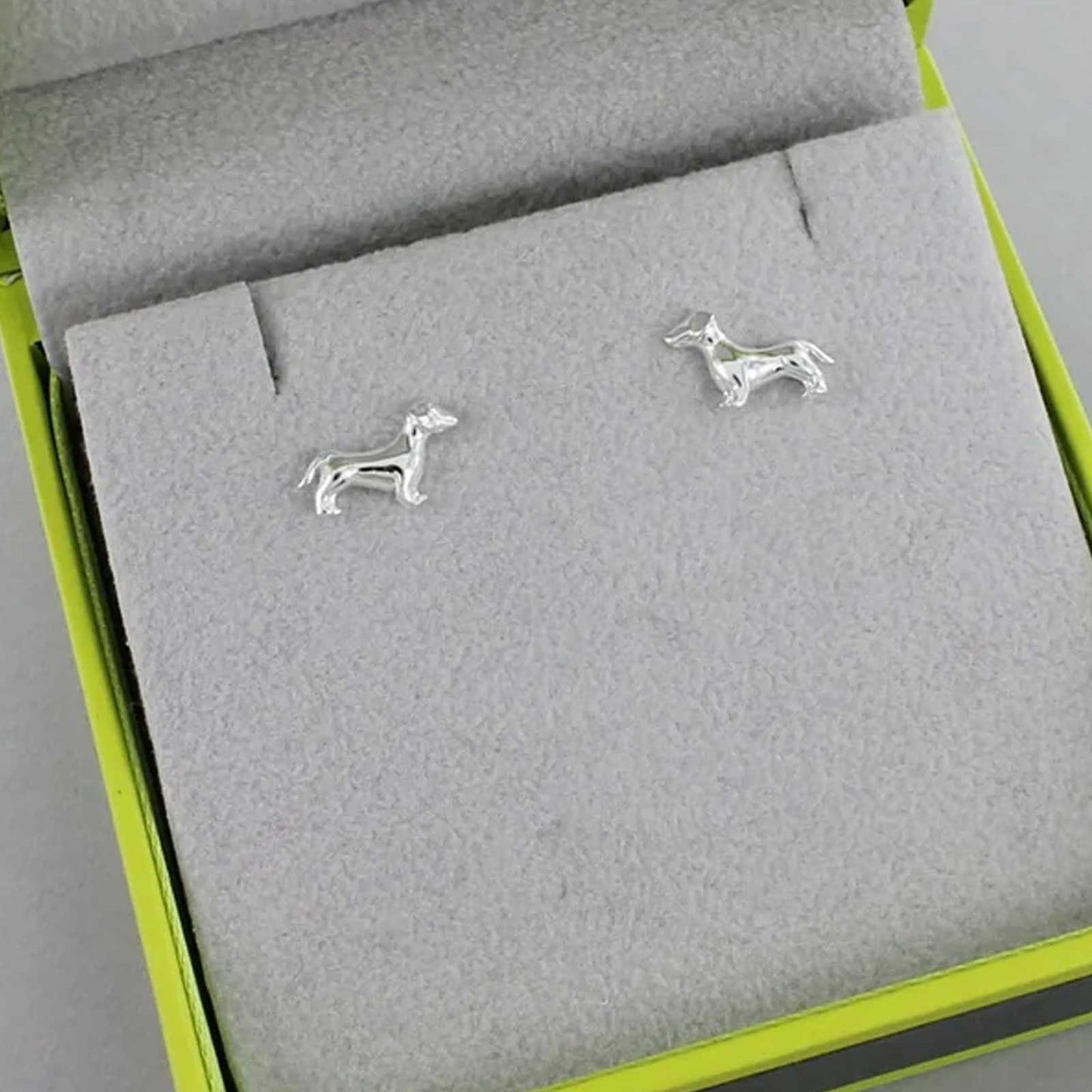 Dachshund Silver Earrings - Cotswold Jewellery
