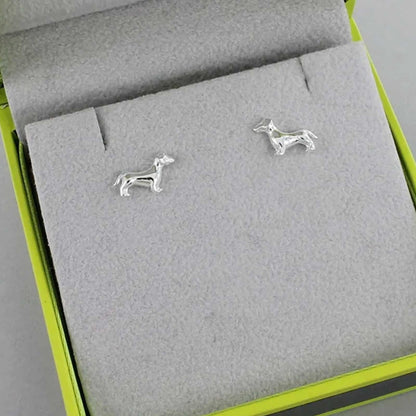 Dachshund Silver Earrings - Cotswold Jewellery