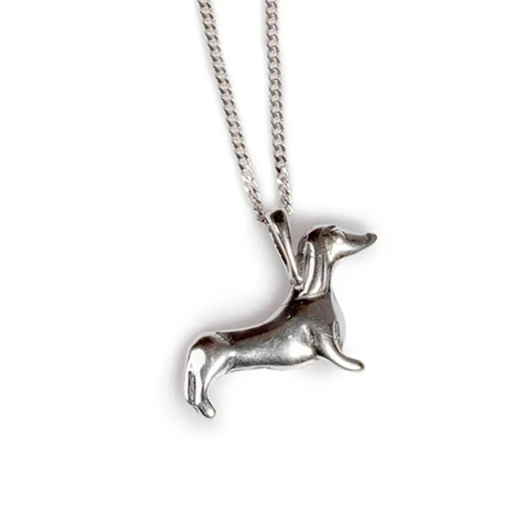 Dachshund Sterling Silver Dog Necklace - Cotswold Jewellery