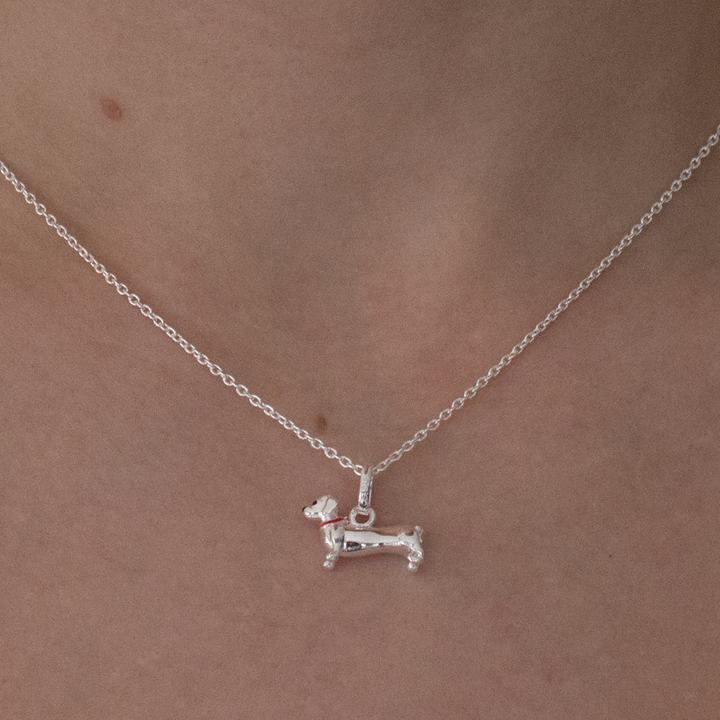 Dachshund Sterling Silver Necklace - Cotswold Jewellery
