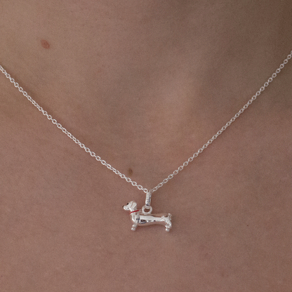 Dachshund Sterling Silver Necklace - Cotswold Jewellery