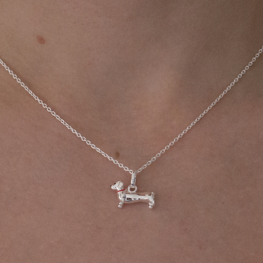 Dachshund Sterling Silver Necklace - Cotswold Jewellery