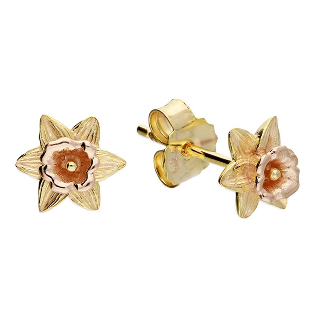 Daffodil Flower Earrings - Cotswold Jewellery