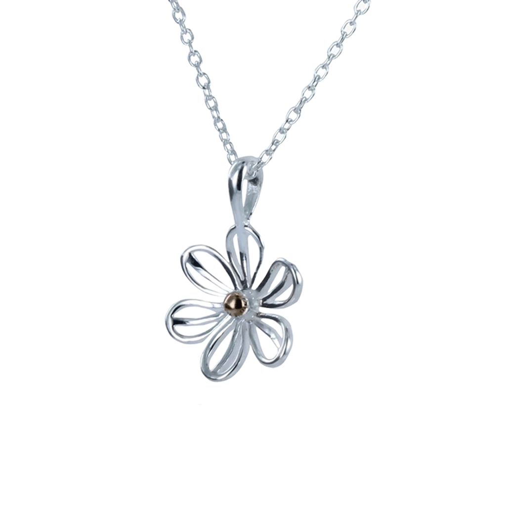 Daisy Necklace Sterling Silver - Cotswold Jewellery