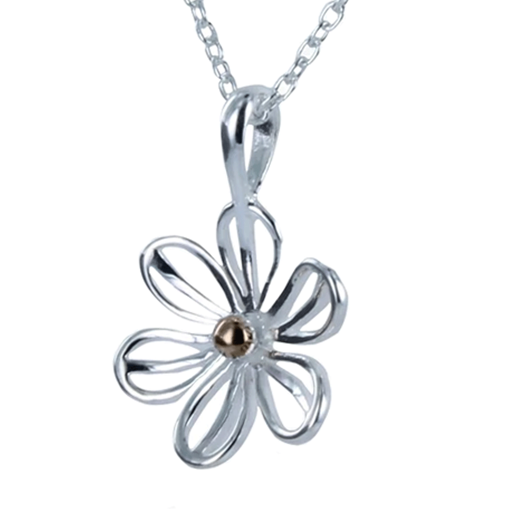 Daisy Necklace Sterling Silver - Cotswold Jewellery