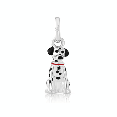Spotty Dalmatian Recycled Sterling Silver Charm