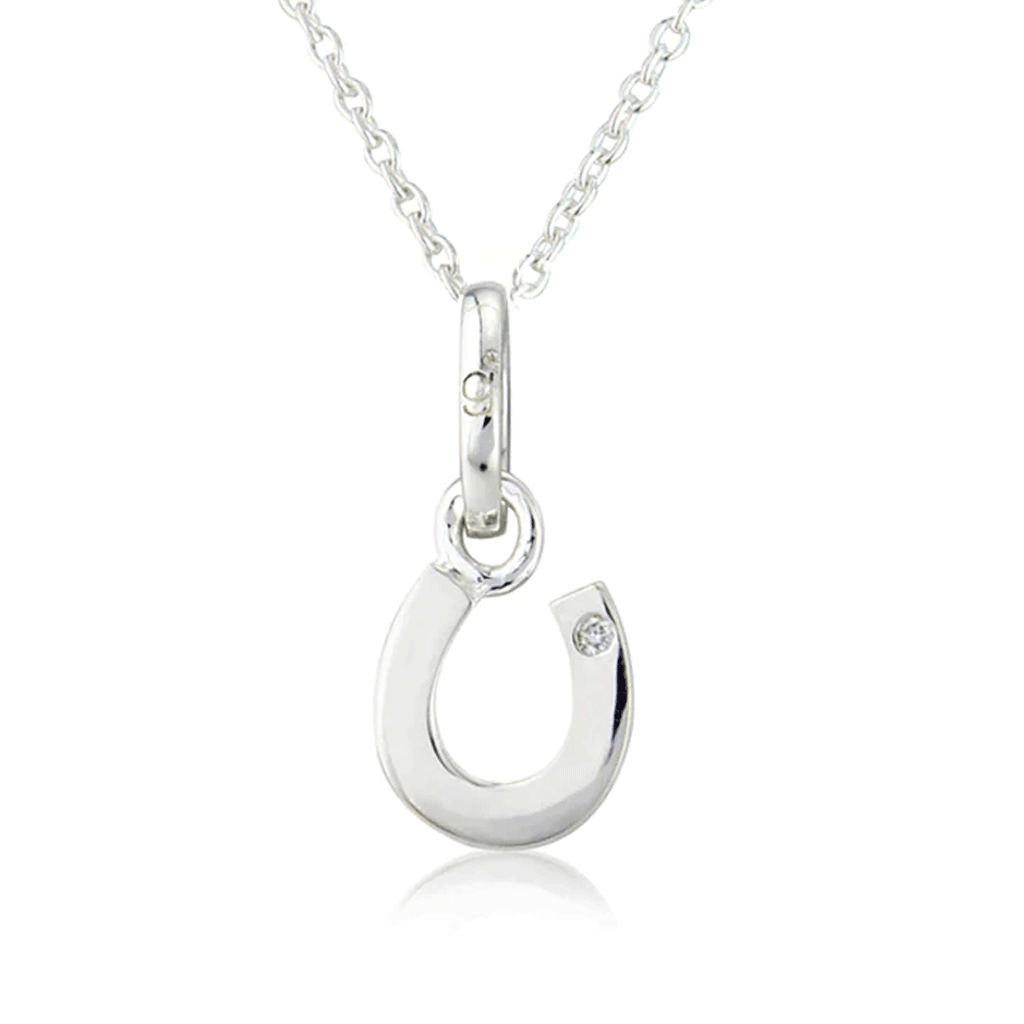 Diamond Horseshoe Necklace - Cotswold Jewellery