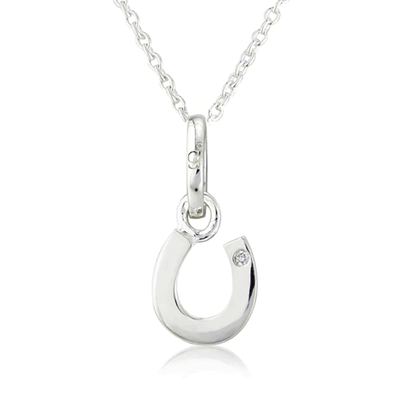 Diamond Horseshoe Necklace - Cotswold Jewellery