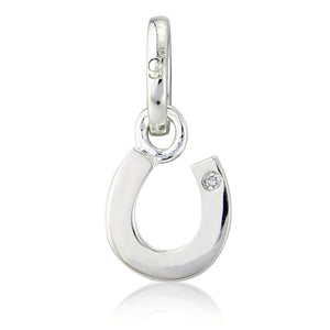Diamond Horseshoe Recycled Sterling Silver Bracelet - Cotswold Jewellery