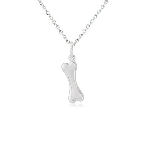 Dog Bone Sterling Silver Necklace - Cotswold Jewellery