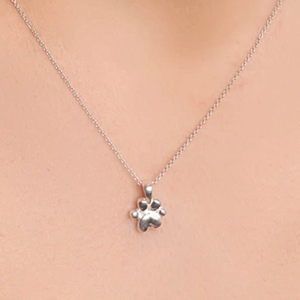 Dog Paw Print Necklace - Cotswold Jewellery