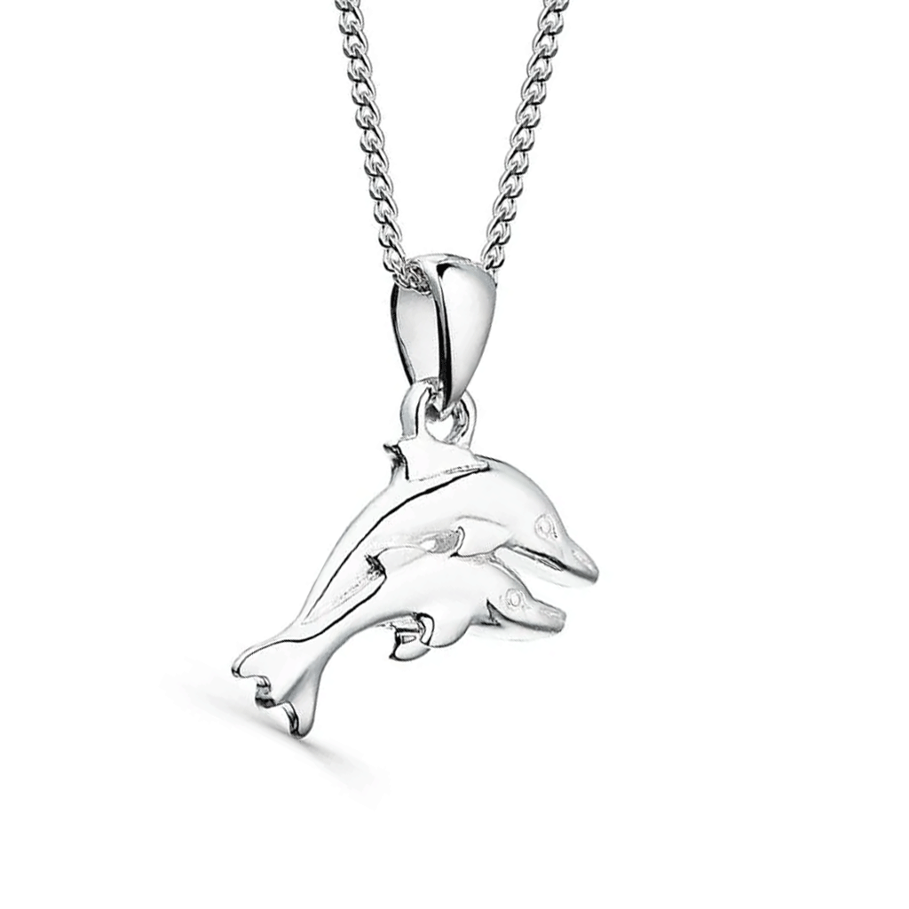 Dolphin Sterling Silver Necklace - Cotswold Jewellery