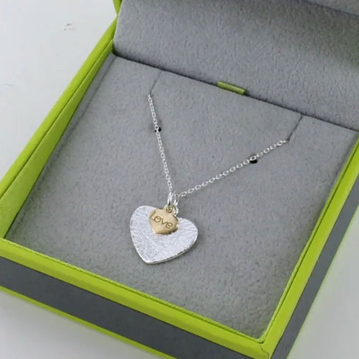 Double Heart Necklace - Cotswold Jewellery