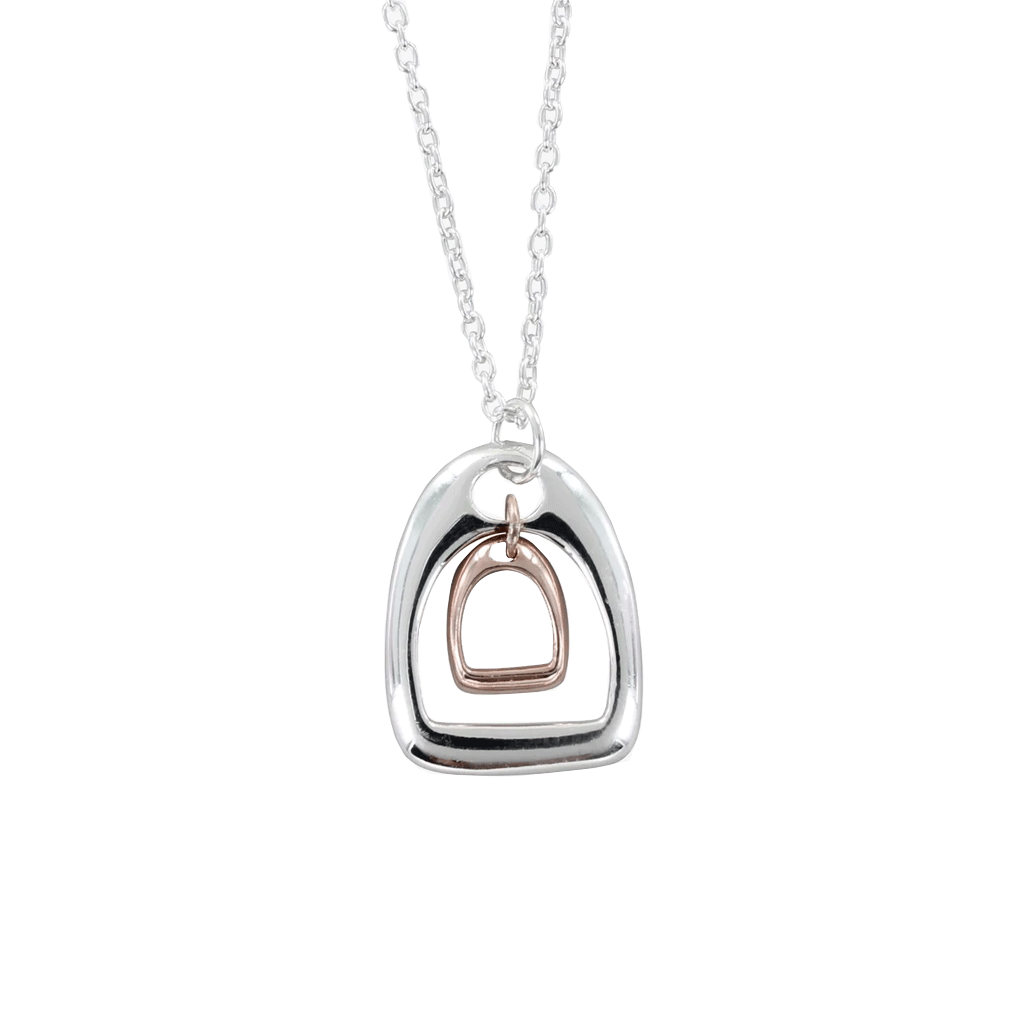 Double Stirrup Necklace - Cotswold Jewellery