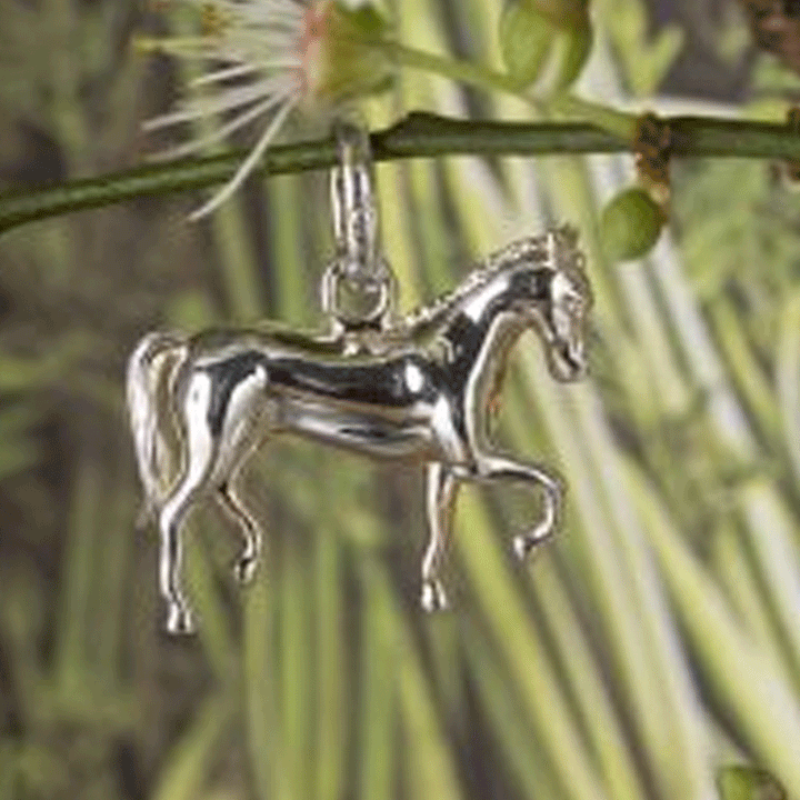 Dressage Horse Sterling Silver Charm - Cotswold Jewellery