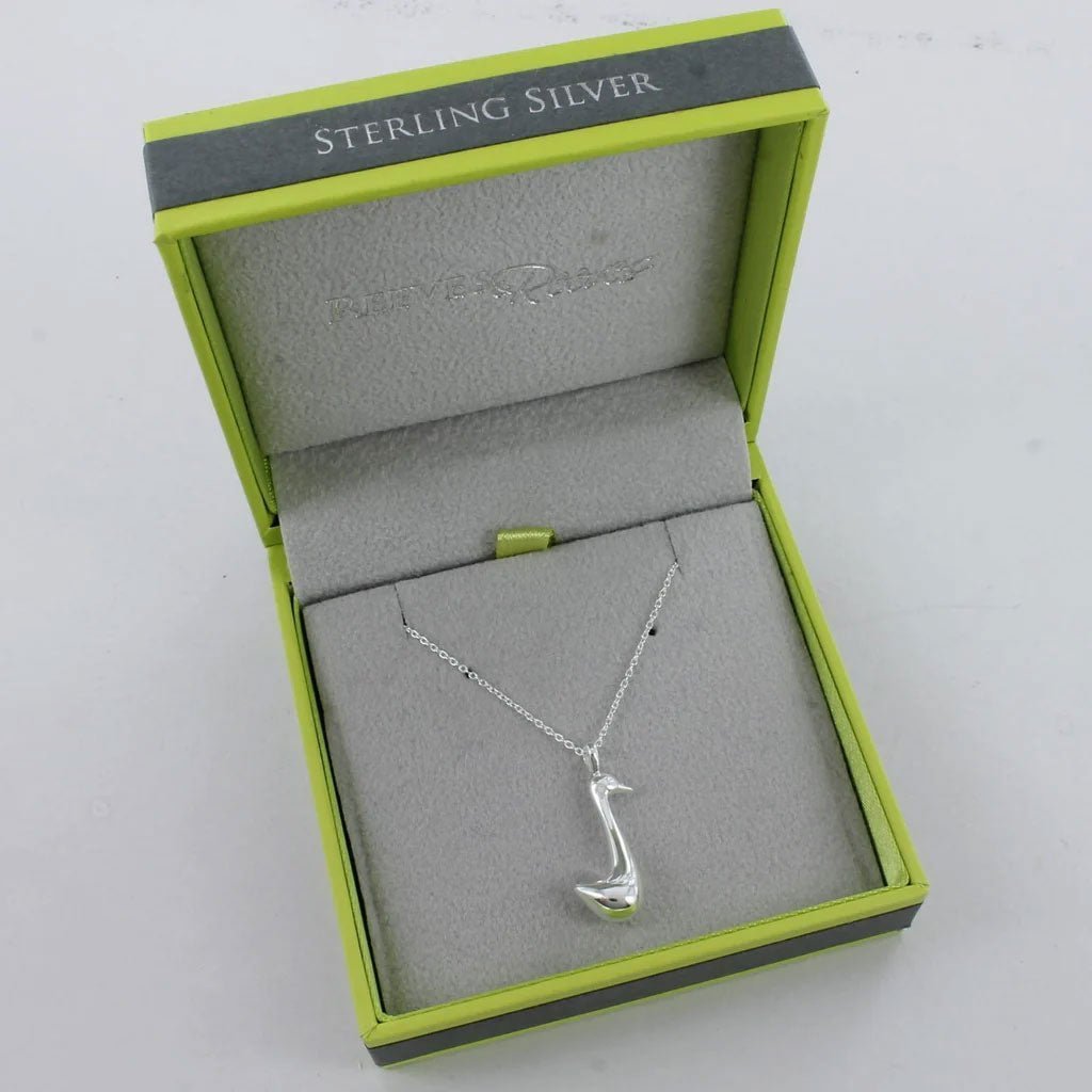 Duck Recycled Sterling Silver Necklace - Cotswold Jewellery