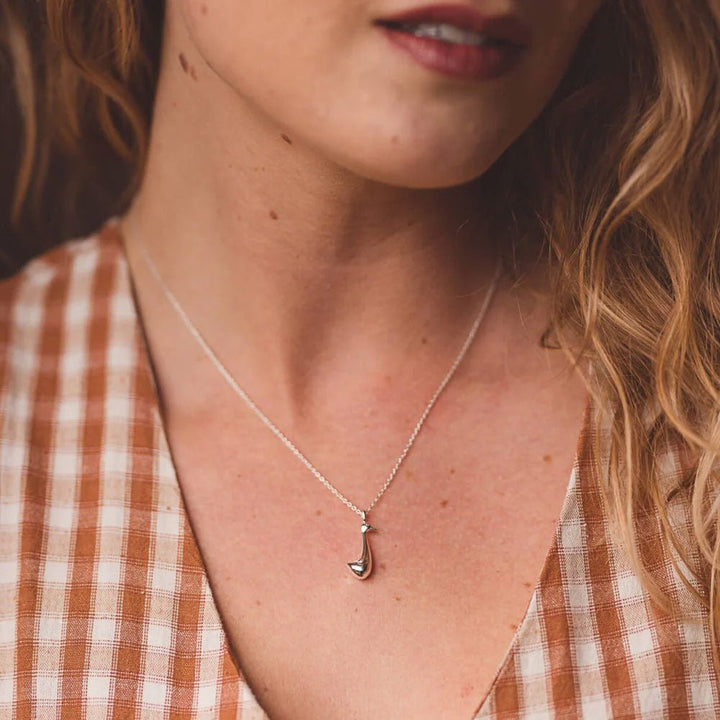 Duck Sterling Silver Necklace - Cotswold Jewellery