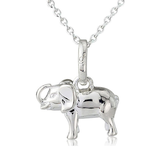 Elephant Recycled Sterling Silver Charm - Cotswold Jewellery