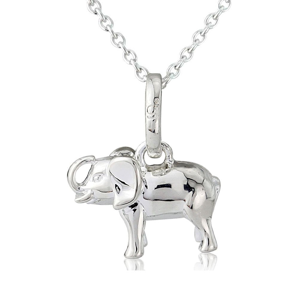 Elephant Sterling Silver Necklace - Cotswold Jewellery