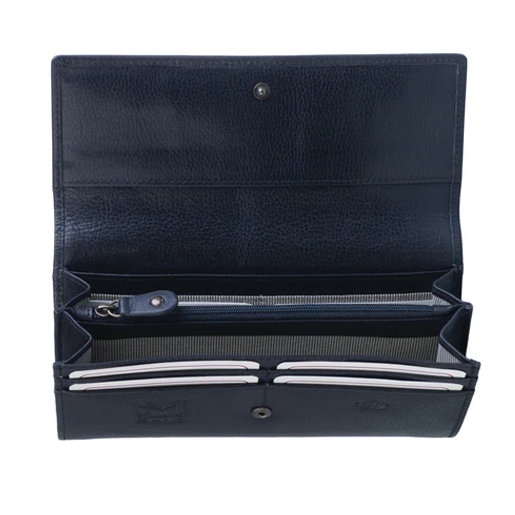 Equestrian Snaffle Leather Purse Black - Cotswold Jewellery