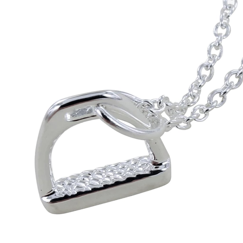 Equestrian Sterling Silver Stirrup Necklace - Cotswold Jewellery