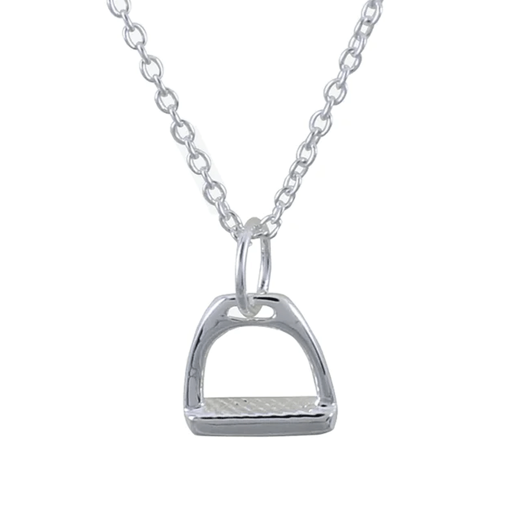 Equestrian Sterling Silver Stirrup Necklace - Cotswold Jewellery