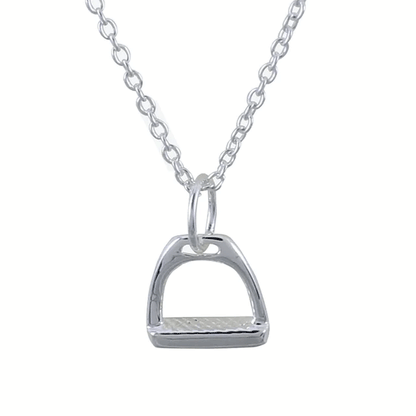 Equestrian Sterling Silver Stirrup Necklace - Cotswold Jewellery