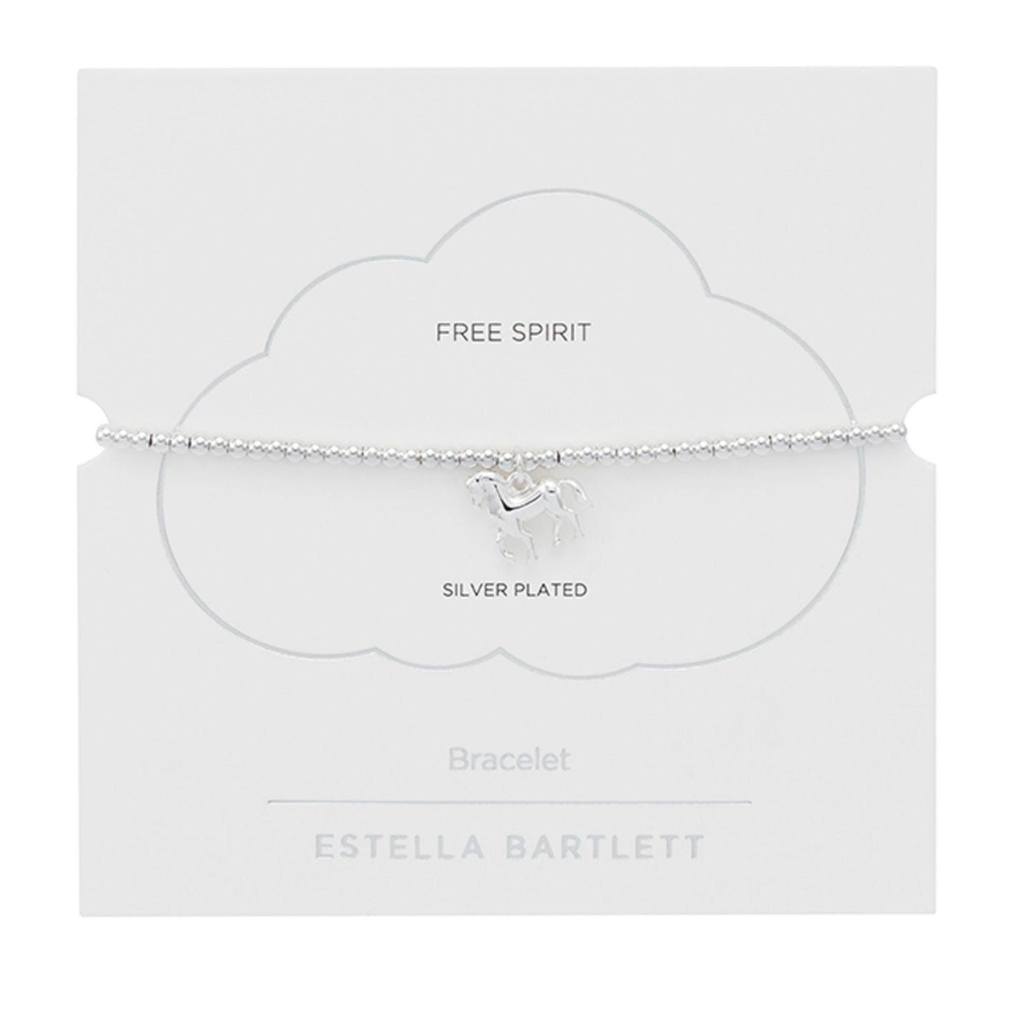 Silver-plated bracelet on Estella Bartlett branded card
