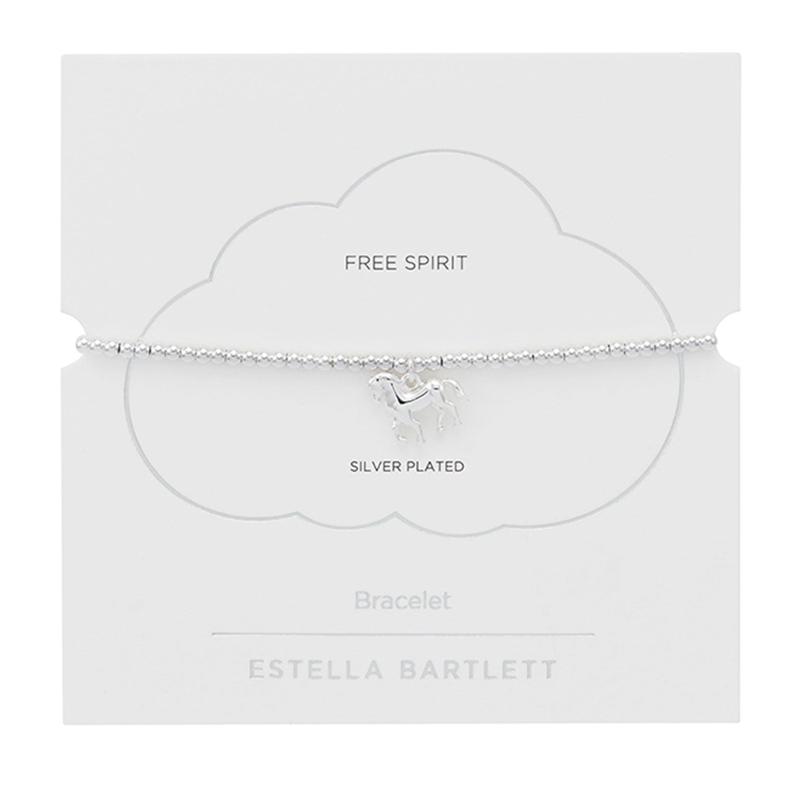 Silver-plated bracelet on Estella Bartlett branded card