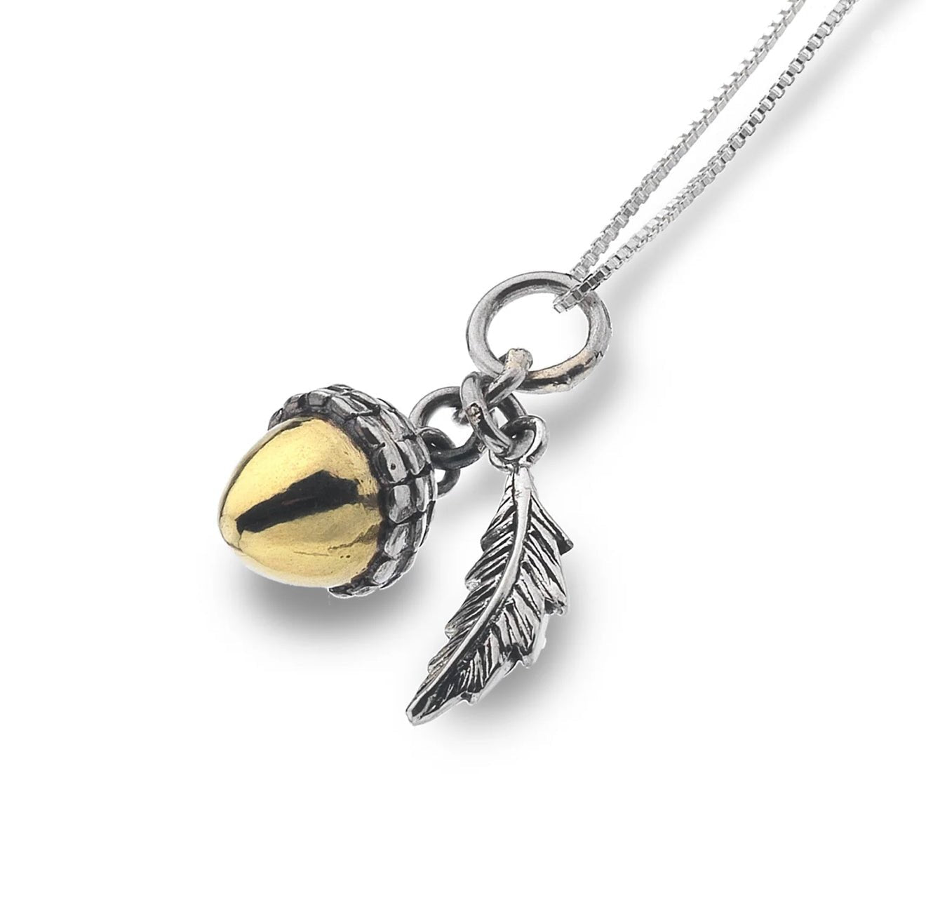 Fallen Acorn Sterling Silver Necklace - Cotswold Jewellery